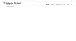 Desktop Screenshot of pasadenacovenant.org