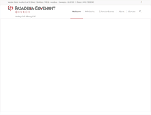 Tablet Screenshot of pasadenacovenant.org